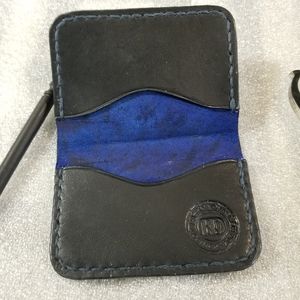 2 pocket card holder in Navy Blue